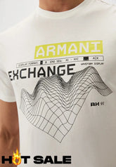 T-Shirt Men Off White Armani Exchange XXL Camiseta
